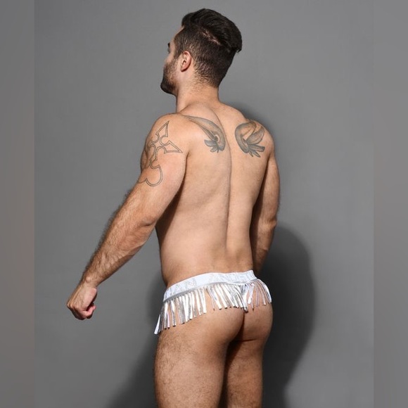 Silver Fringe Thong - Picture 5 of 8